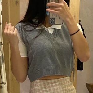 Sunday Best Cropped Sweater Vest 🤍